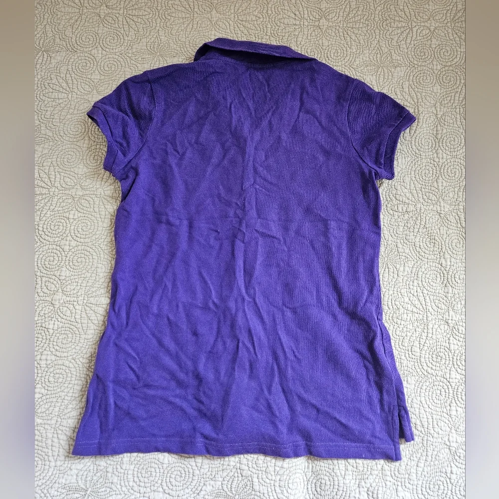 Ralph Lauren girls purple polo shirt XL(16)